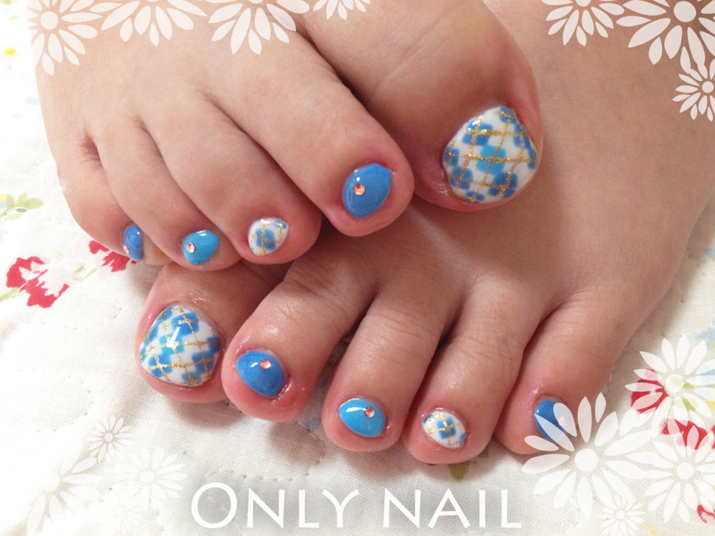 筑後市の自宅サロンでジェルネイル（フット）施術後