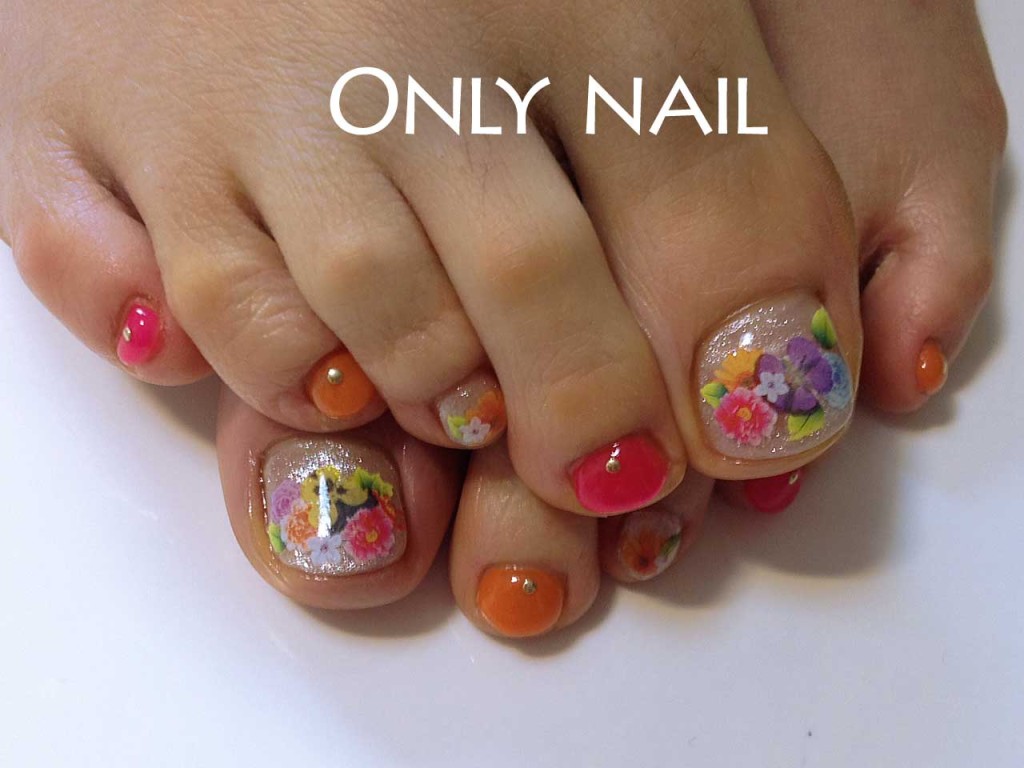 筑後市の自宅ネイルサロンでフットジェルネイル